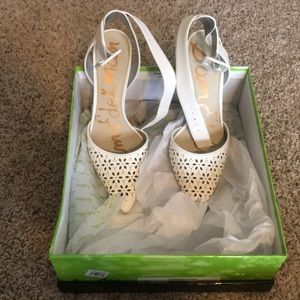 EUC Sam Edelman Odynna White Heels